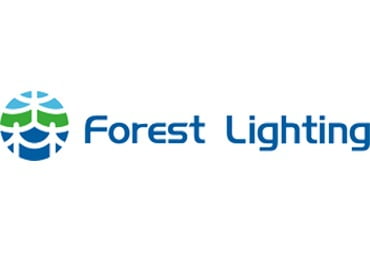 Logotipo de iluminación forestal