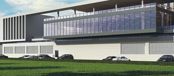 A futuristic rendering of the upcoming Winson Lighting Technology Limited factory building