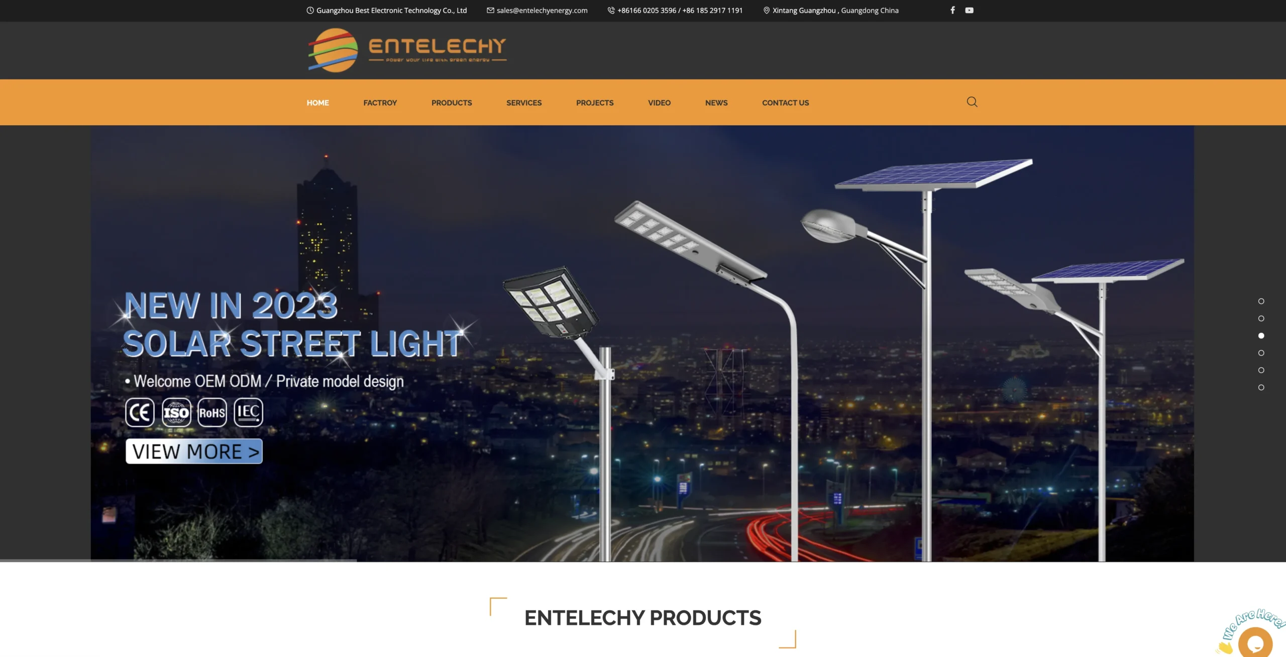 Entelechy Energy website