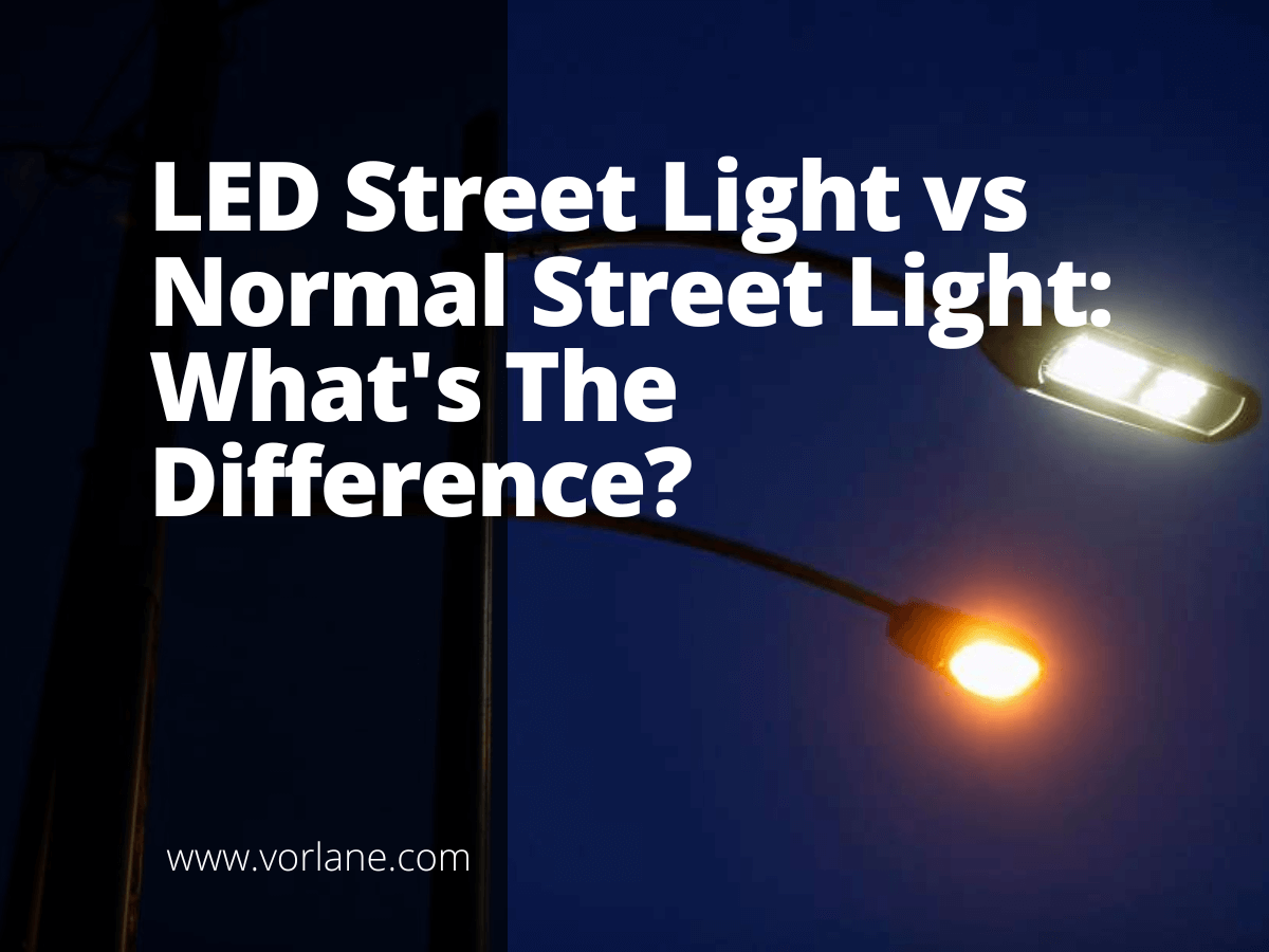 LED街灯と通常の街灯1