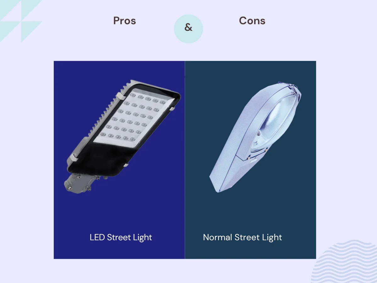 Farola LED versus farola normal 10