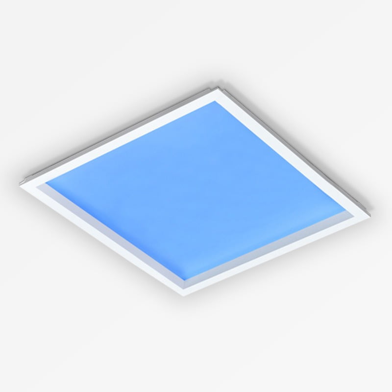 Luz LED de panel plano azul cielo