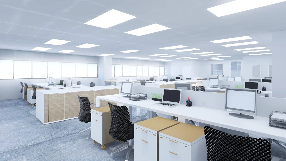 사무실 설치를 위한 LED 평면 패널 조명 모범 사례