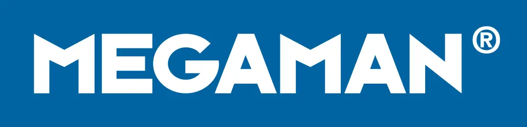 Logotipo Megaman - um dos principais fabricantes líderes em todo o mundo