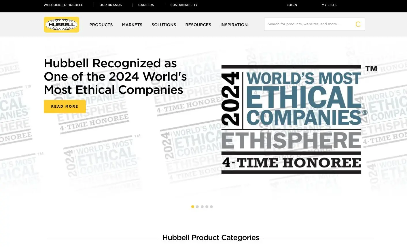 hubbell website