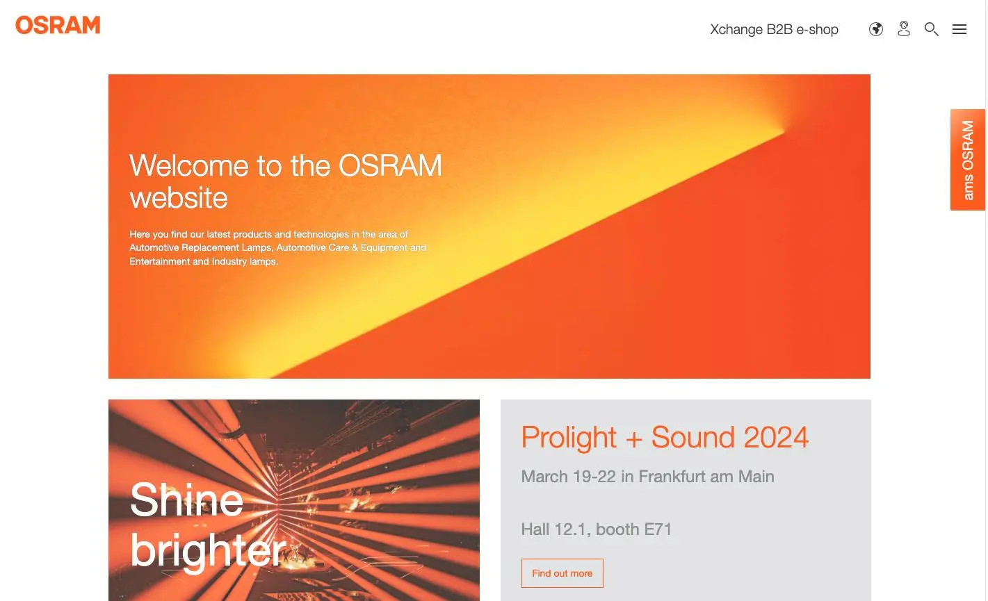 Osram-Website