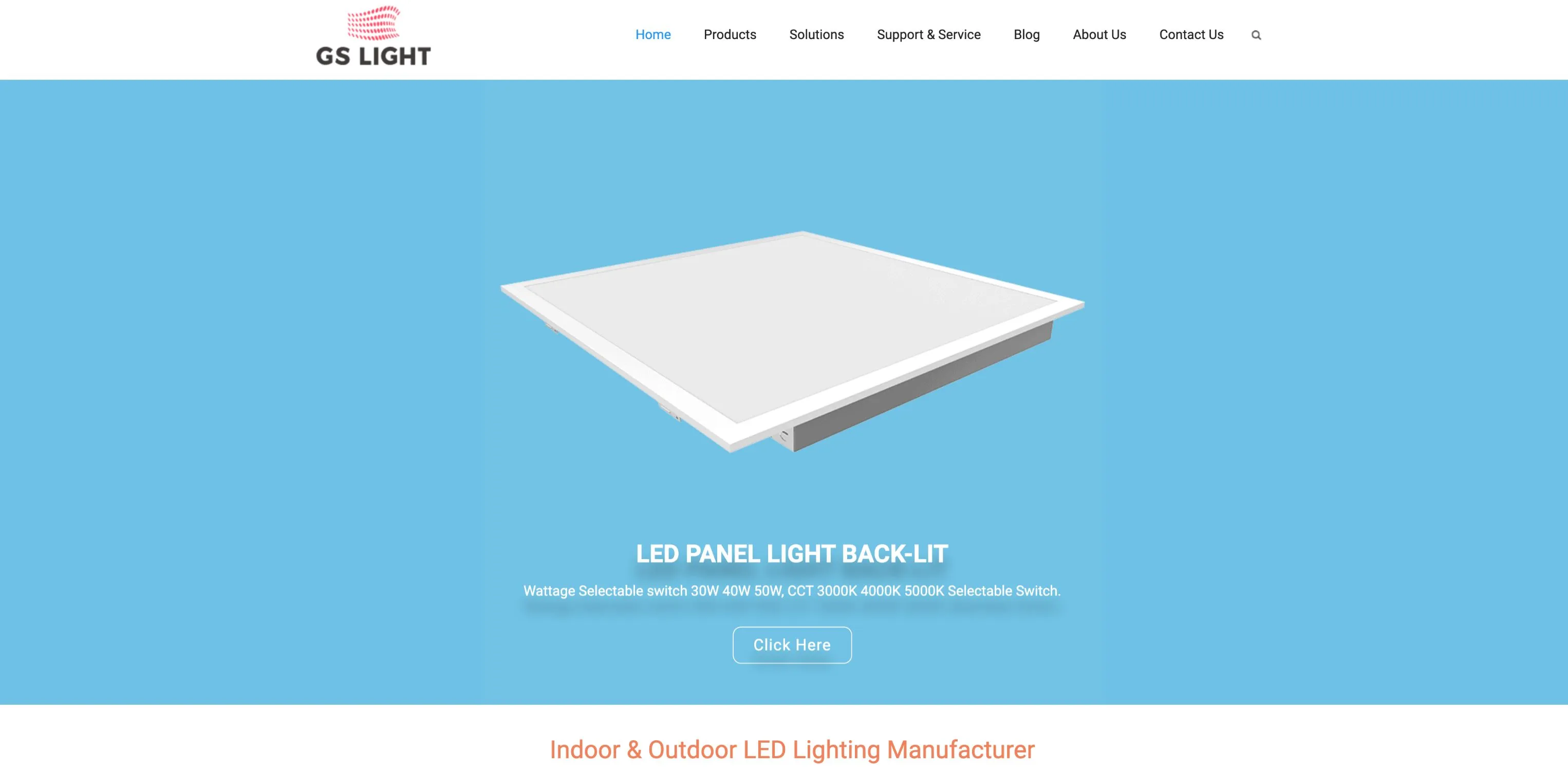 Check out the stylish LED wall light product page on GS LIGHT company website