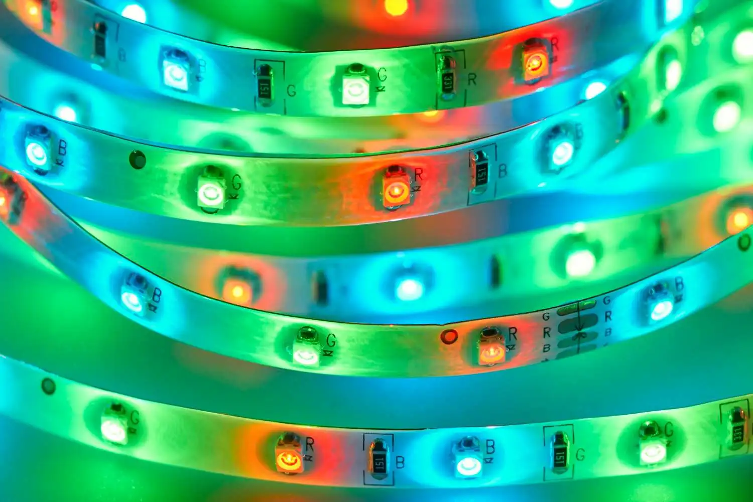 Colorful LED strip close up Guide on selecting the best power supply for LED strip lights