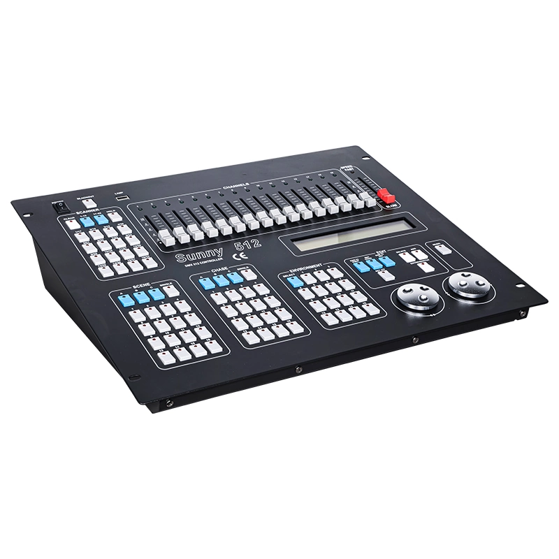 Side Angle of DMX 512 Lighting Control Console Durable and User Friendly Design
