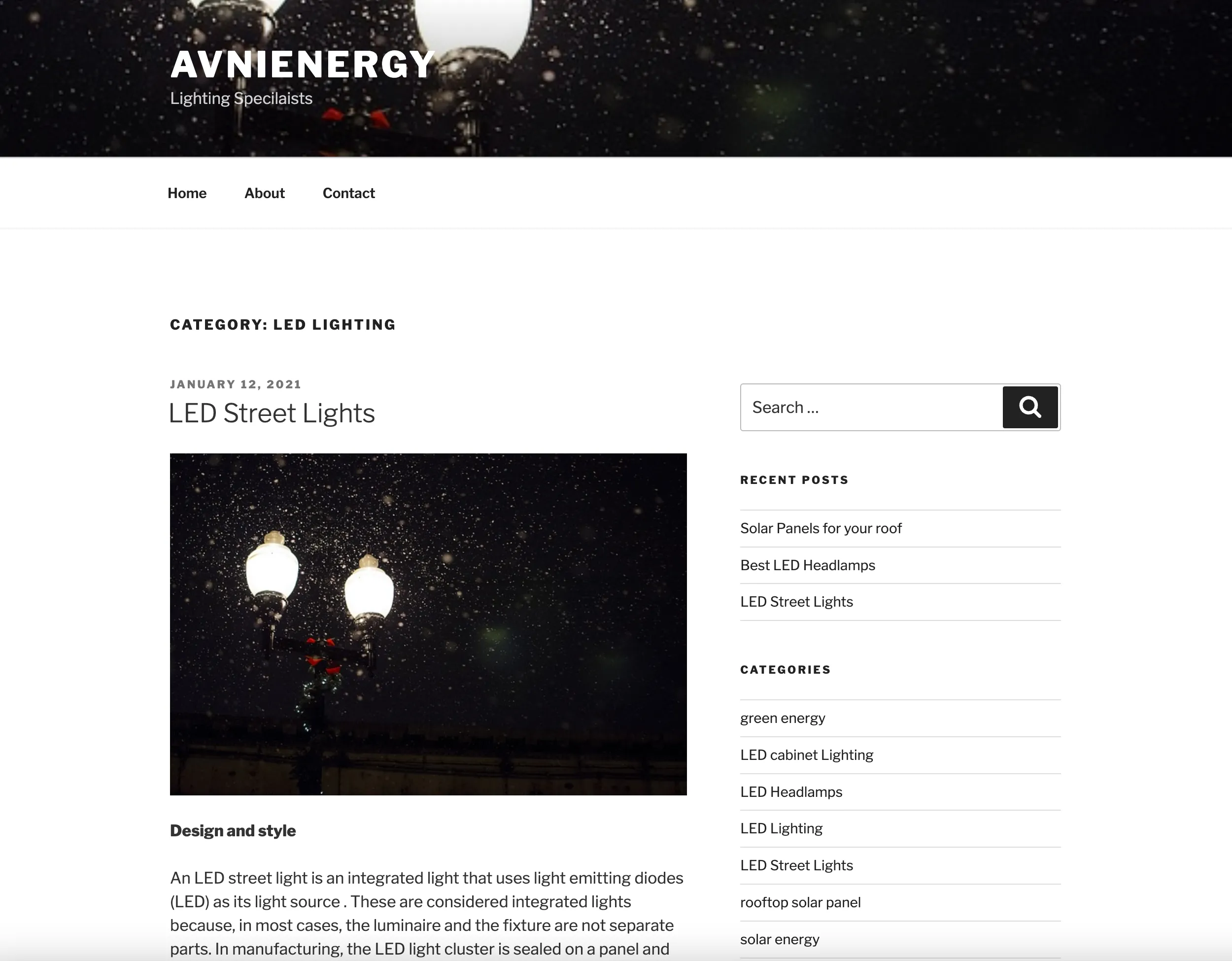 avnienergy website